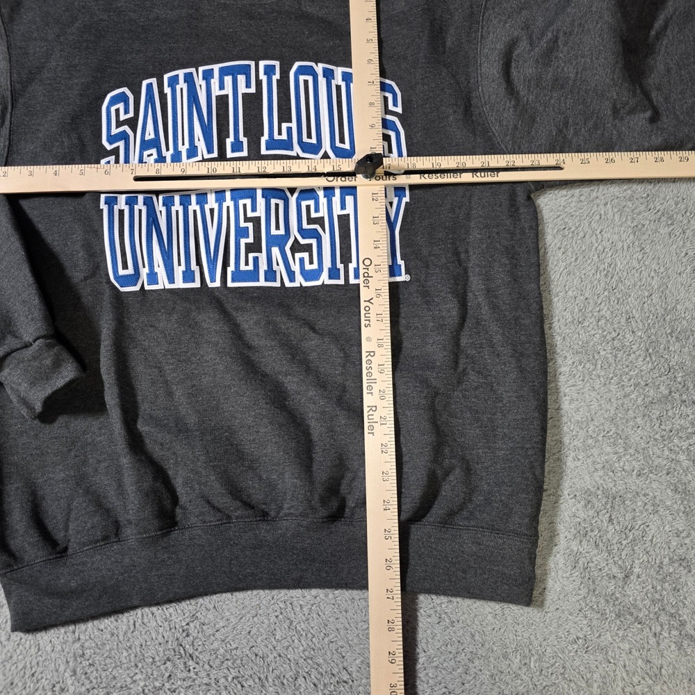 Champion‎ Mens XL Sweatshirt Charcoal Grey Saint Louis University SLU Pullover - Picture 2 of 5